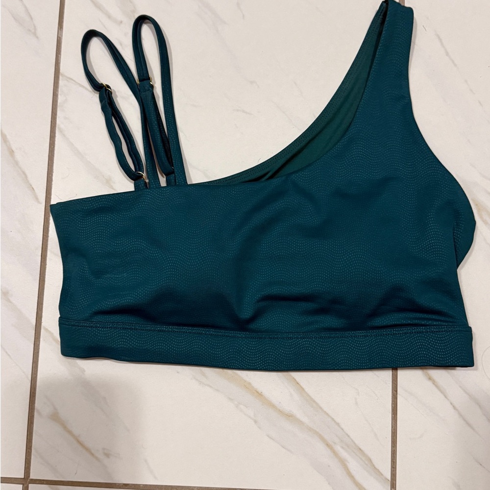 ZYIA Asymmetrical Deep Teal Bralette
